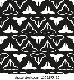 Cool, unique print with cat noses on a black background. Vector, pattern for textiles, packaging and wallpaper.