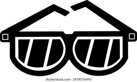 cool and unique sunglasses design vector