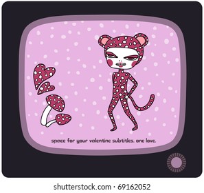 Cool Valentine TV Card