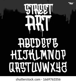 Cool Vector Alphabet in Graffiti Style