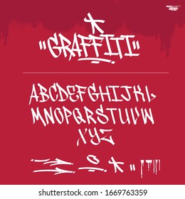 Cool Vector Alphabet in Graffiti Style