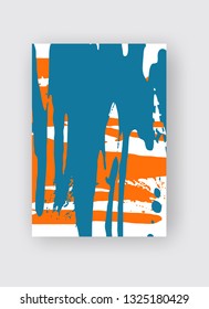 Cool vector bright poster with abstract colorful elements. Poster, brochure, banner or flyer template design.