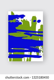Cool vector bright poster with abstract colorful elements. Poster, brochure, banner or flyer template design.