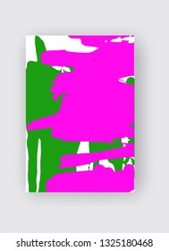 Cool vector bright poster with abstract colorful elements. Poster, brochure, banner or flyer template design.