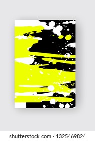 Cool vector bright poster with abstract colorful elements. Poster, brochure, banner or flyer template design.