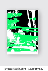 Cool vector bright poster with abstract colorful elements. Poster, brochure, banner or flyer template design.