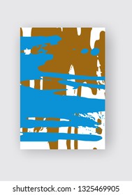 Cool vector bright poster with abstract colorful elements. Poster, brochure, banner or flyer template design.