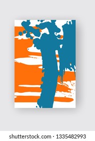 Cool vector bright poster with abstract colorful elements. Poster, brochure, banner or flyer template design.