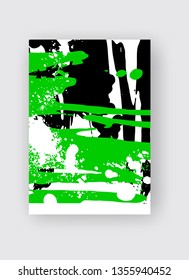 Cool vector bright poster with abstract colorful elements. Poster, brochure, banner or flyer template design.