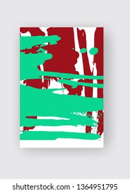 Cool vector bright poster with abstract colorful elements. Poster, brochure, banner or flyer template design.