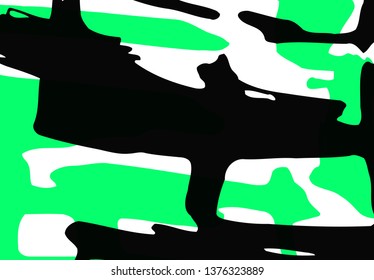 Cool vector bright poster with abstract colorful elements. Poster, brochure, banner or flyer template design.