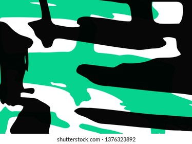 Cool vector bright poster with abstract colorful elements. Poster, brochure, banner or flyer template design.