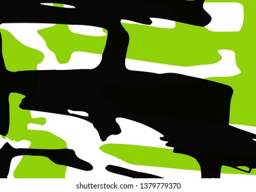 Cool vector bright poster with abstract colorful elements. Poster, brochure, banner or flyer template design.