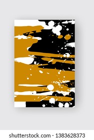 Cool vector bright poster with abstract colorful elements. Poster, brochure, banner or flyer template design.