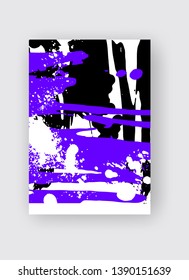 Cool vector bright poster with abstract colorful elements. Poster, brochure, banner or flyer template design.