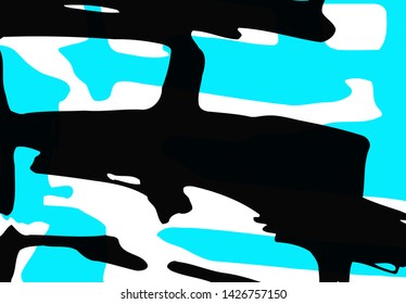 Cool vector bright poster with abstract colorful elements. Poster, brochure, banner or flyer template design.