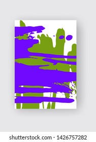 Cool vector bright poster with abstract colorful elements. Poster, brochure, banner or flyer template design.
