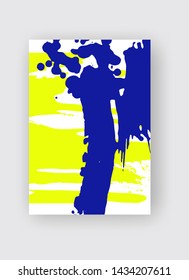 Cool vector bright poster with abstract colorful elements. Poster, brochure, banner or flyer template design.