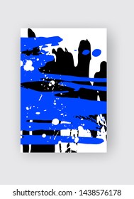 Cool vector bright poster with abstract colorful elements. Poster, brochure, banner or flyer template design.