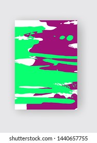 Cool vector bright poster with abstract colorful elements. Poster, brochure, banner or flyer template design.