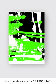 Cool vector bright poster with abstract colorful elements. Poster, brochure, banner or flyer template design.