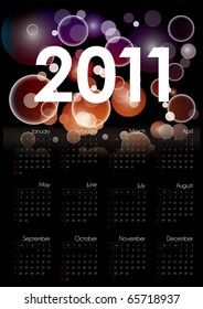 Cool vector calendar