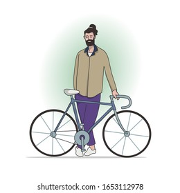 Diseño de personajes vectoriales jóvenes y estiloso 