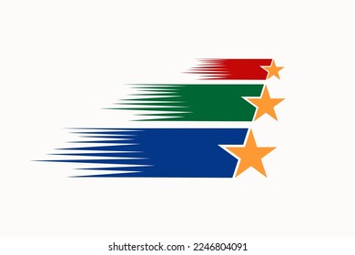 Estrella de velocidad colorida del vector frío