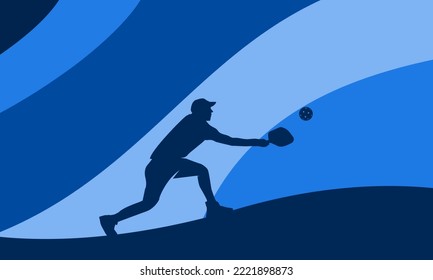 Cool vector editable pickleball dink style background