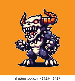 cool vector illustration of a monster