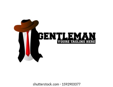 cool vector logo with a cowboy costume