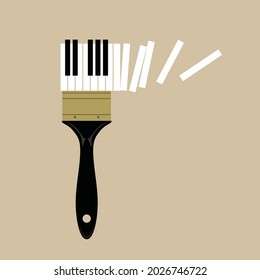 Tee gráfico de música vectorial genial e impreso
