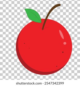 A cool vector tomato that has a fresh red color
