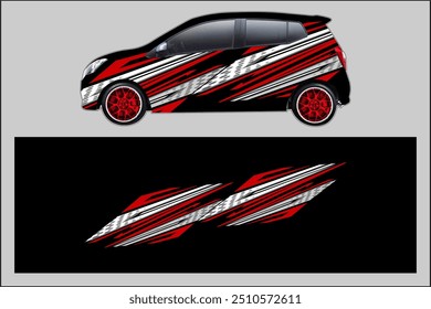 cool vector wrap car design, modern abstract background, car sticker
