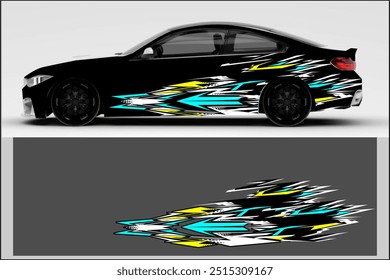 cool vector wrap car design, with elegant line pattern. my own work, not ai generate