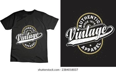 Cool Vintage T-shirt Design Templet