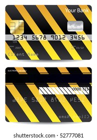 Cool warning credit card design
