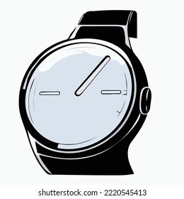 Cool watch with white background