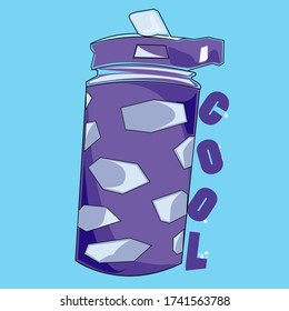 COOL WATER BOTTLE DESIGN FOR DRINKING..
