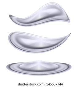 Cool water forms. Illustration on white background