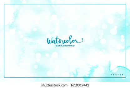 Cool Watercolor Background Vector Illustration, abstarct watercolor painted