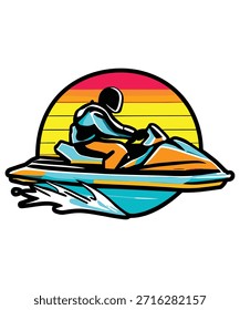 Diseño gráfico de hombre Cool Wave.