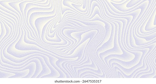 Cool Wavy abstrakte gepunktete Textur. Hintergrund von Rasterpunkten. 