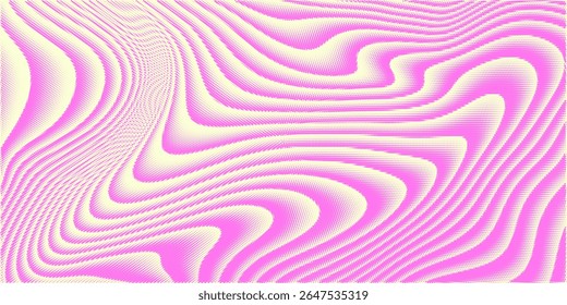 Cool Wavy Abstract Dotted Texure. Halftone Dots Background. 