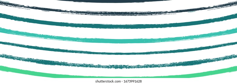 Cool Wavy Zigzag Stripes Vintage Pattern. Dirty Vector Watercolor Paint Lines. Hand Drawn Lines Design. Autumn Winter Modern Fashion Fabric. Summer Spring Distress Stripes. Cool Graffiti Trace.
