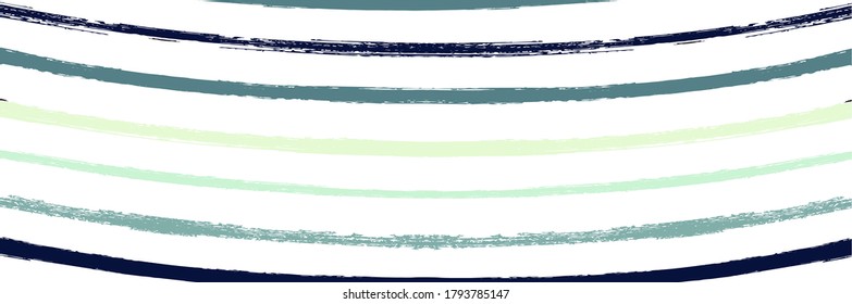 Cool Wavy Zigzag Stripes Vintage Pattern. Dirty Vector Watercolor Paint Lines. Hand Drawn Lines Banner. Winter Autumn Bright Fashion Fabric. Spring Summer Distress Stripes. Torn Graffiti Trace.