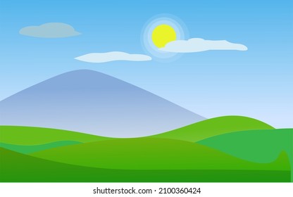 kaltes Wetter in den Bergen im Sommer