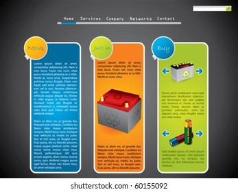 Cool website template for advertising