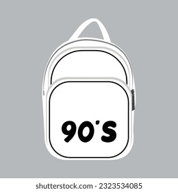 Cool white bag for sports activities, traveling, school and college. A trendy bag suitable for both men and women