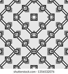 cool white black Art Deco seamless vintage wallpaper pattern geometric decorative background